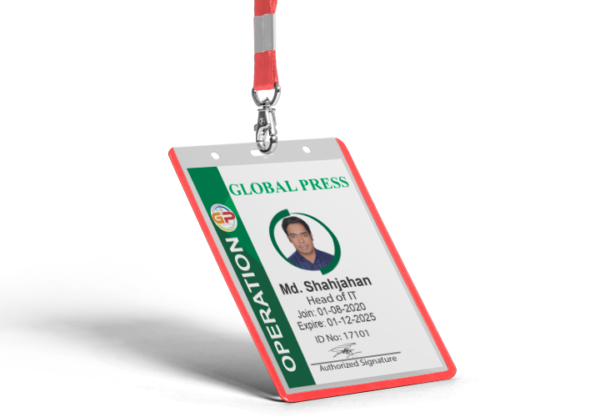 id card print আইডি কার্ড ও ফিতা প্রিন্ট
