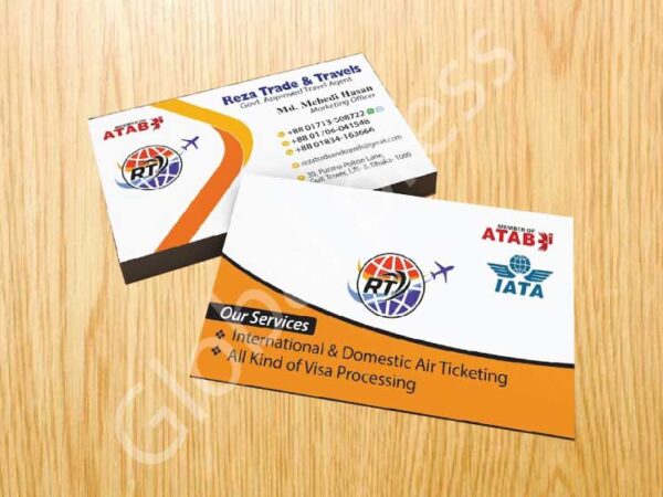 Travels Agency Visiting Card