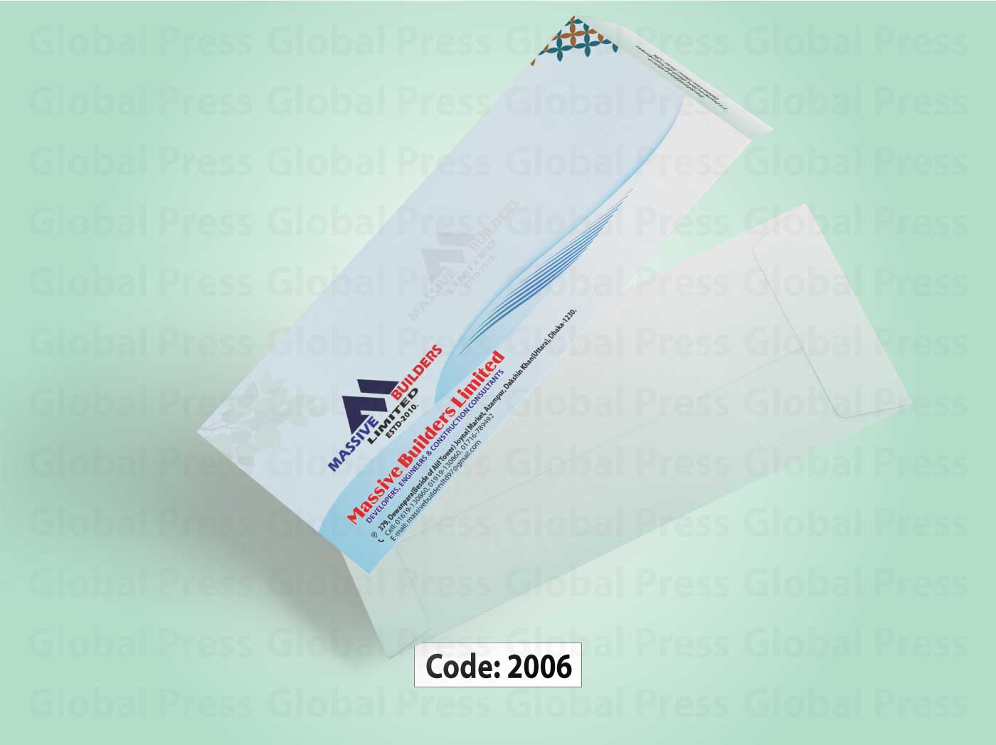 রিয়েল এস্টেট খাম ডিজাইন ও প্রিন্ট